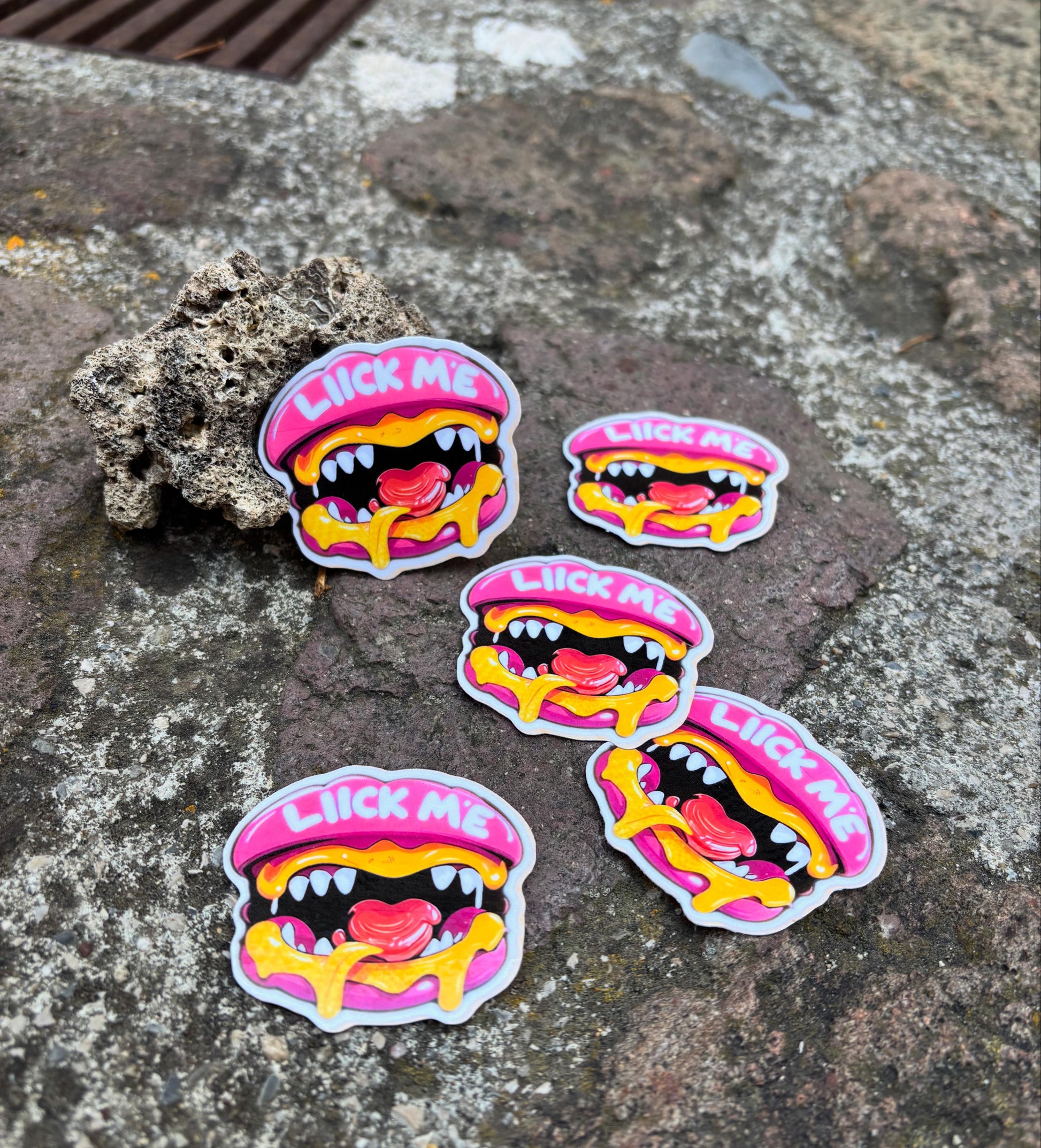 Sticker LIICK ME Lot de 3👅