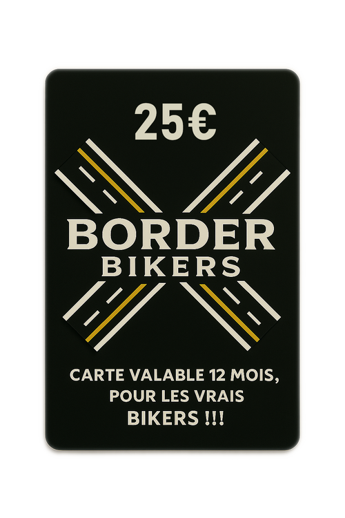 Carte Cadeaux BorderBikers de 10 à 100€